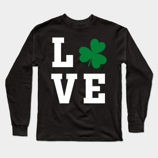 Love one Irish Shamrock - Tshirt Long Sleeve T-Shirt